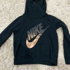 nike rose gold logo hoodie